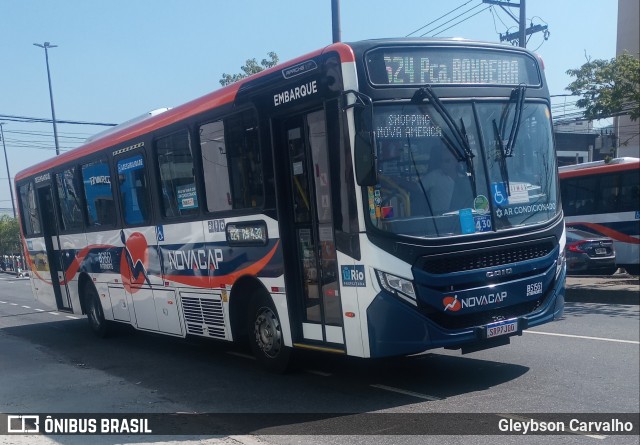 Viação Novacap B51561 na cidade de Rio de Janeiro, Rio de Janeiro, Brasil, por Gleybson Carvalho. ID da foto: 12068310.