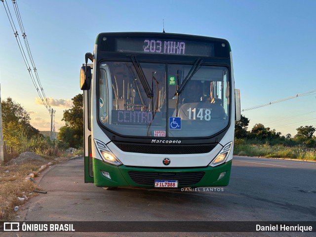 Viação Paraense Cuiabá Transportes 1148 na cidade de Cuiabá, Mato Grosso, Brasil, por Daniel Henrique. ID da foto: 12069728.