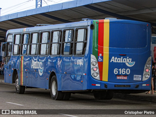 Viação Atalaia Transportes 6160 na cidade de Aracaju, Sergipe, Brasil, por Cristopher Pietro. ID da foto: 12070083.