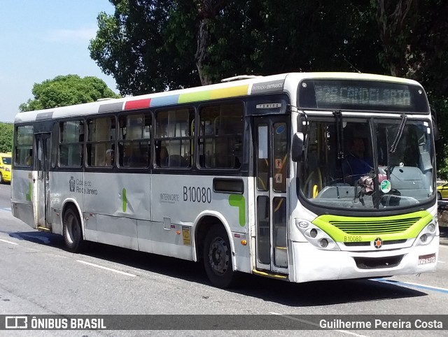 Transportes Paranapuan B10080 na cidade de Rio de Janeiro, Rio de Janeiro, Brasil, por Guilherme Pereira Costa. ID da foto: 12070315.