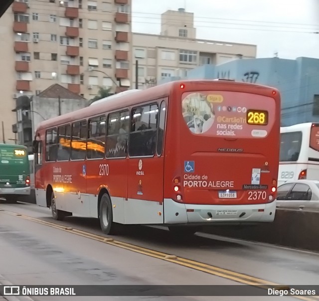 Viação Belém Novo 2370 na cidade de Porto Alegre, Rio Grande do Sul, Brasil, por Diego Soares. ID da foto: 12069853.