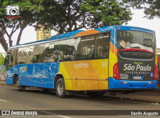 Londrisul Transportes Coletivos 7036 na cidade de Londrina, Paraná, Brasil, por Danilo Augusto. ID da foto: 12069885.
