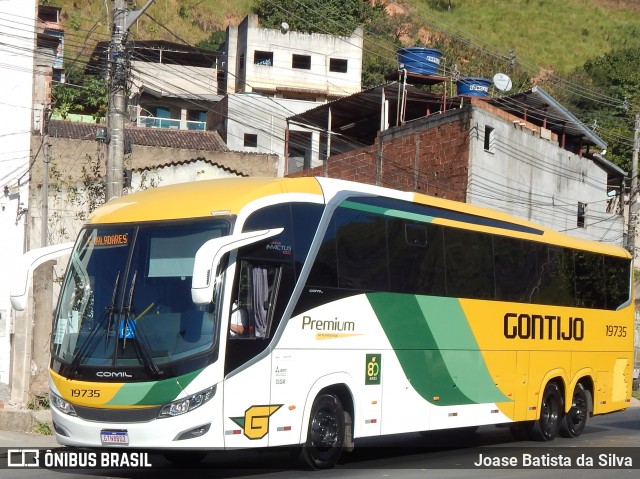 Empresa Gontijo de Transportes 19735 na cidade de Timóteo, Minas Gerais, Brasil, por Joase Batista da Silva. ID da foto: 12069736.