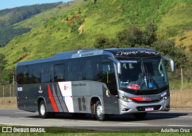 Empresa de Ônibus Pássaro Marron 91.505 na cidade de Aparecida, São Paulo, Brasil, por Adailton Cruz. ID da foto: 12070509.