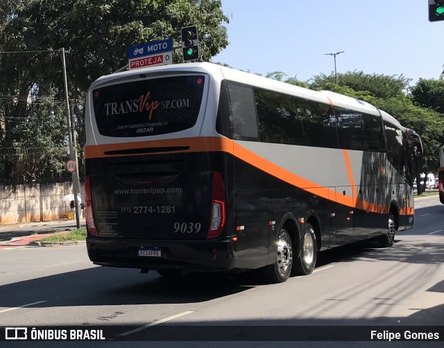 Trans Vip Transportes e Turismo 9039 na cidade de São Paulo, São Paulo, Brasil, por Felipe Gomes. ID da foto: 12068858.
