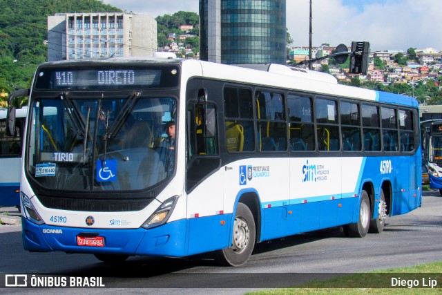 Insular Transportes Coletivos 45190 na cidade de Florianópolis, Santa Catarina, Brasil, por Diego Lip. ID da foto: 12070831.
