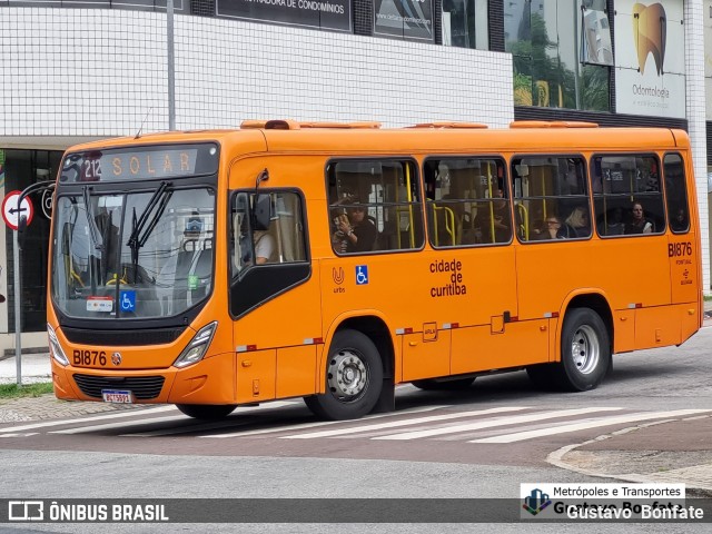 Transporte Coletivo Glória BI876 na cidade de Curitiba, Paraná, Brasil, por Gustavo  Bonfate. ID da foto: 12070591.