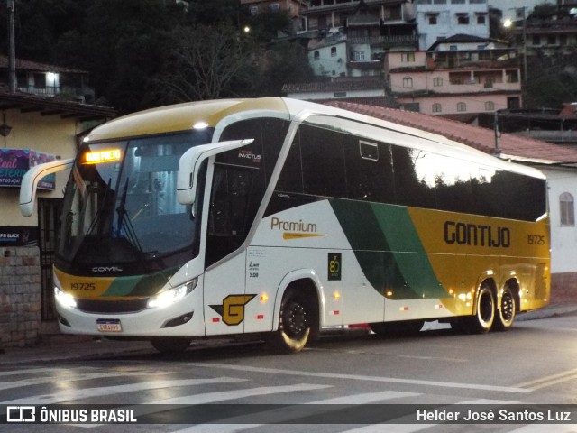 Empresa Gontijo de Transportes 19725 na cidade de Ouro Preto, Minas Gerais, Brasil, por Helder José Santos Luz. ID da foto: 12068602.