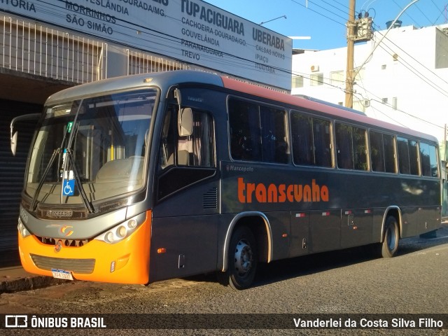 TransCunha Fretamento e Turismo 0020 na cidade de Uberlândia, Minas Gerais, Brasil, por Vanderlei da Costa Silva Filho. ID da foto: 12068712.
