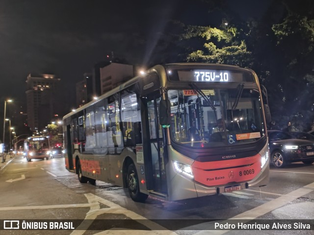 TRANSPPASS - Transporte de Passageiros 8 0069 na cidade de São Paulo, São Paulo, Brasil, por Pedro Henrique Alves Silva. ID da foto: 12069430.