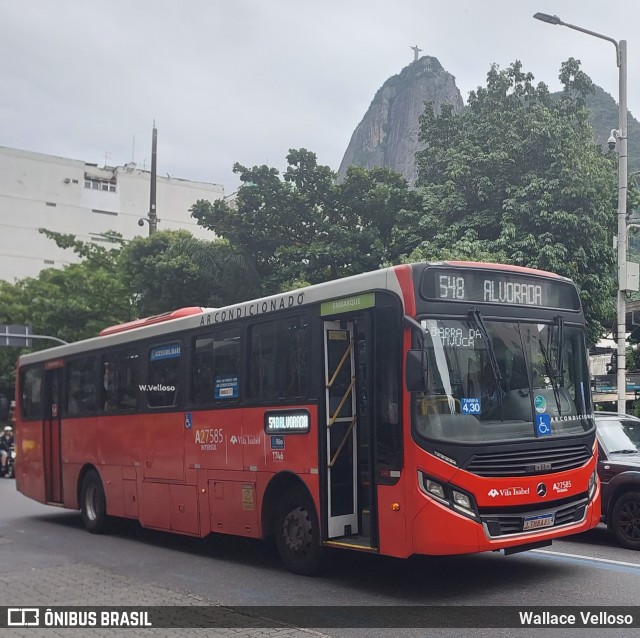 Transportes Vila Isabel A27585 na cidade de Rio de Janeiro, Rio de Janeiro, Brasil, por Wallace Velloso. ID da foto: 12068671.