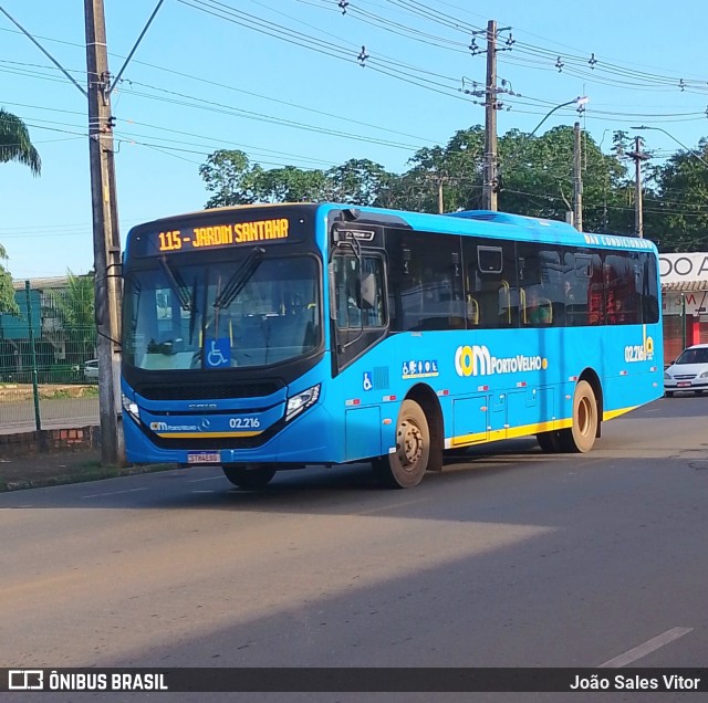 JTP Transportes - COM Porto Velho 02.216 na cidade de Porto Velho, Rondônia, Brasil, por João Sales Vitor. ID da foto: 12069529.