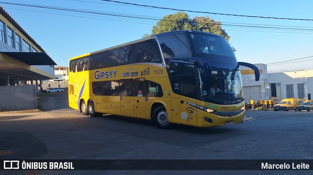 UTIL - União Transporte Interestadual de Luxo 11878 na cidade de Lavras, Minas Gerais, Brasil, por Marcelo Leite. ID da foto: 12068394.