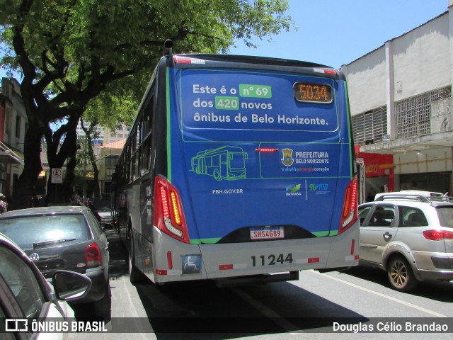 Pampulha Transportes > Plena Transportes 11244 na cidade de Belo Horizonte, Minas Gerais, Brasil, por Douglas Célio Brandao. ID da foto: 12069766.