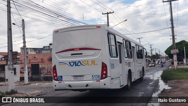 Via Sul TransFlor 5136 na cidade de Natal, Rio Grande do Norte, Brasil, por Italo Gustavo. ID da foto: 12068921.