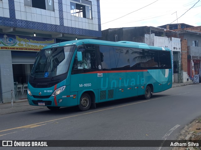Univale Transportes M-1650 na cidade de Salvador, Bahia, Brasil, por Adham Silva. ID da foto: 12070646.