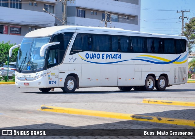 Viação Ouro e Prata 674 na cidade de Sinop, Mato Grosso, Brasil, por Buss  Mato Grossense. ID da foto: 12068491.
