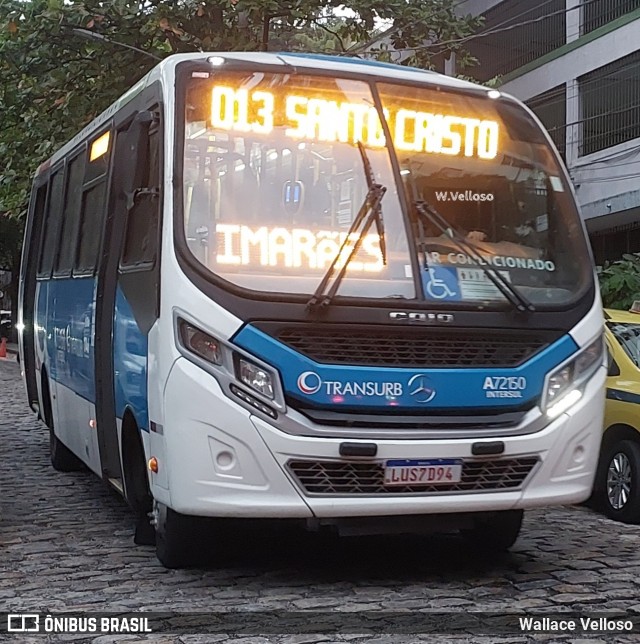 Transurb A72150 na cidade de Rio de Janeiro, Rio de Janeiro, Brasil, por Wallace Velloso. ID da foto: 12068688.