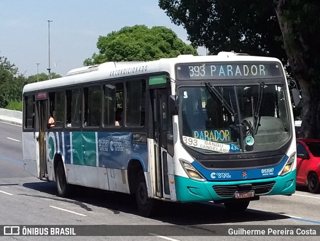 Transportes Campo Grande D53587 na cidade de Rio de Janeiro, Rio de Janeiro, Brasil, por Guilherme Pereira Costa. ID da foto: 12070667.
