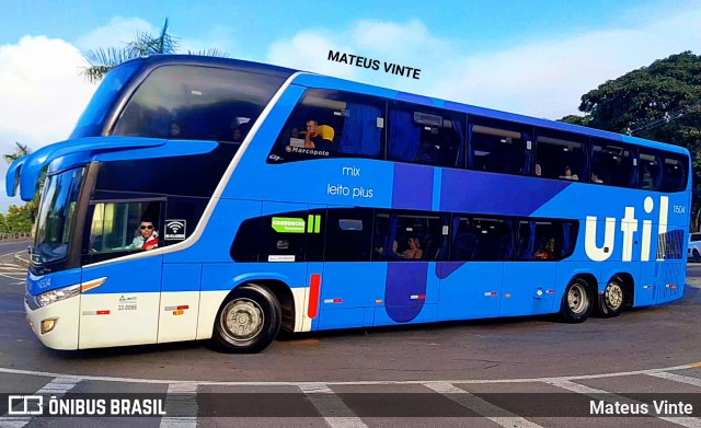 UTIL - União Transporte Interestadual de Luxo 11504 na cidade de Juiz de Fora, Minas Gerais, Brasil, por Mateus Vinte. ID da foto: 12068757.