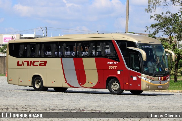 Transportes Única Petrópolis 3077 na cidade de Juiz de Fora, Minas Gerais, Brasil, por Lucas Oliveira. ID da foto: 12068348.