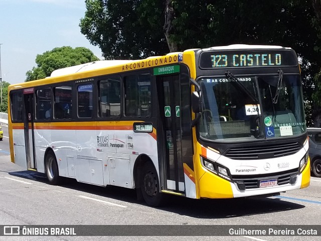 Transportes Paranapuan B10046 na cidade de Rio de Janeiro, Rio de Janeiro, Brasil, por Guilherme Pereira Costa. ID da foto: 12070769.
