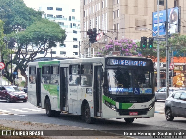 Empresa de Ônibus Vila Galvão 2338 na cidade de Guarulhos, São Paulo, Brasil, por Bruno Henrique Santos Leite. ID da foto: 12069035.
