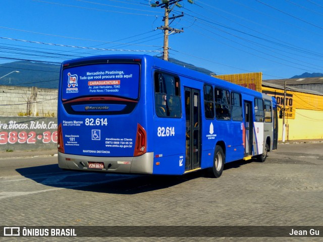 Empresa de Ônibus Pássaro Marron 82614 na cidade de São Sebastião, São Paulo, Brasil, por Jean Gu. ID da foto: 12068710.