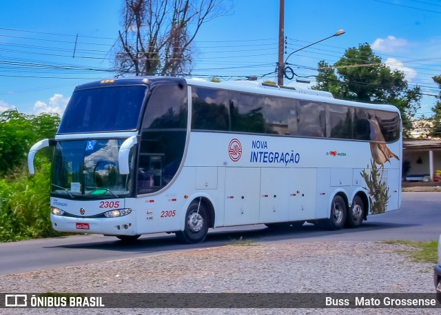 Viação Nova Integração 2305 na cidade de Cuiabá, Mato Grosso, Brasil, por Buss  Mato Grossense. ID da foto: 12068494.