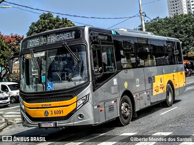 Transunião Transportes 3 6091 na cidade de São Paulo, São Paulo, Brasil, por Gilberto Mendes dos Santos. ID da foto: 12068201.