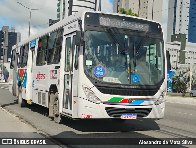 Consórcio Unitrans - 08 > Reunidas Transportes 08061 na cidade de João Pessoa, Paraíba, Brasil, por Alesandro da Mata Silva . ID da foto: 12068285.