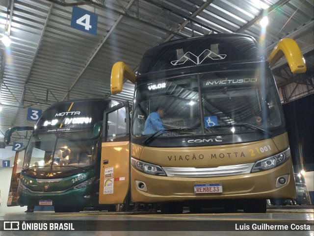 Viação Motta 21001 na cidade de Presidente Prudente, São Paulo, Brasil, por Luis Guilherme Costa. ID da foto: 12070151.
