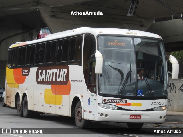 Saritur - Santa Rita Transporte Urbano e Rodoviário 20550 na cidade de Belo Horizonte, Minas Gerais, Brasil, por Athos Arruda. ID da foto: 12070636.