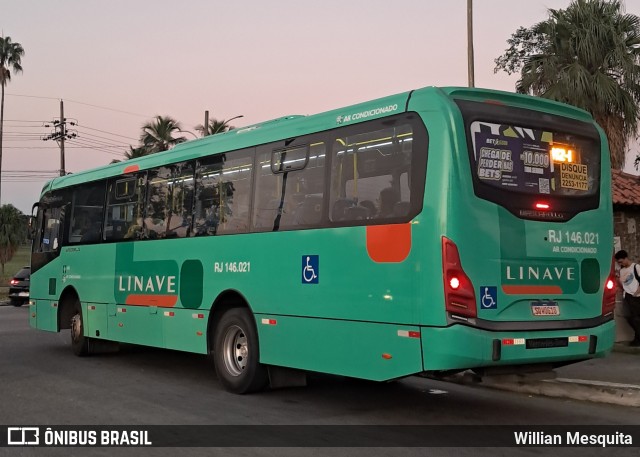 Linave Transportes RJ 146.021 na cidade de Seropédica, Rio de Janeiro, Brasil, por Willian Mesquita. ID da foto: 12069723.