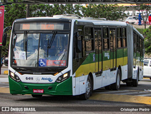 Viação Atalaia Transportes 6411 na cidade de Aracaju, Sergipe, Brasil, por Cristopher Pietro. ID da foto: 12070373.