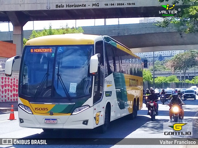 Empresa Gontijo de Transportes 15085 na cidade de Belo Horizonte, Minas Gerais, Brasil, por Valter Francisco. ID da foto: 12068218.