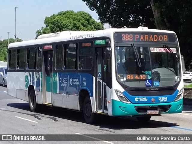 Transportes Campo Grande D53603 na cidade de Rio de Janeiro, Rio de Janeiro, Brasil, por Guilherme Pereira Costa. ID da foto: 12070610.