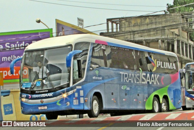 Trans Isaak Turismo 1401 na cidade de Sorocaba, São Paulo, Brasil, por Flavio Alberto Fernandes. ID da foto: 12068967.