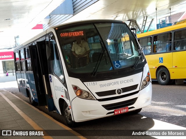 Gidion Transporte e Turismo 11151 na cidade de Joinville, Santa Catarina, Brasil, por Andre Santos de Moraes. ID da foto: 12070002.