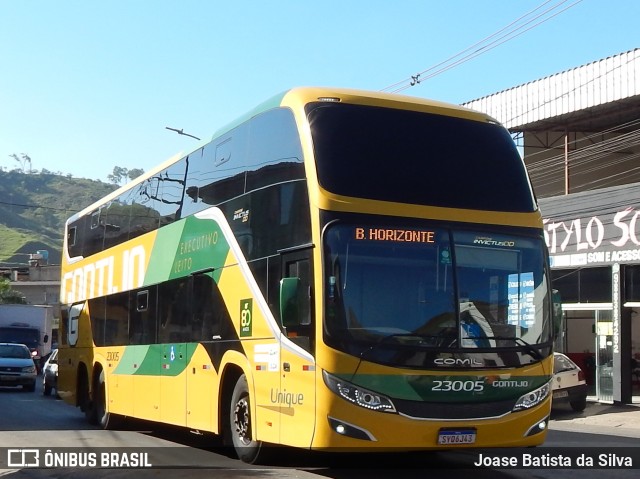 Empresa Gontijo de Transportes 23005 na cidade de Timóteo, Minas Gerais, Brasil, por Joase Batista da Silva. ID da foto: 12069735.