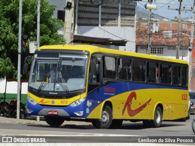 Coletivo Transportes 122 na cidade de Caruaru, Pernambuco, Brasil, por Lenilson da Silva Pessoa. ID da foto: 12070570.