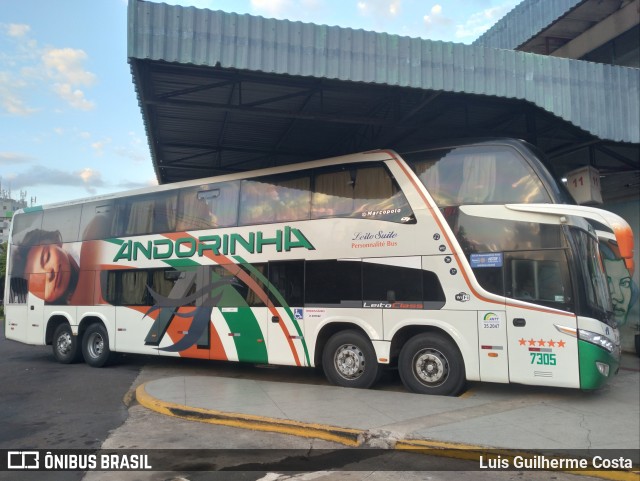 Empresa de Transportes Andorinha 7305 na cidade de Presidente Prudente, São Paulo, Brasil, por Luis Guilherme Costa. ID da foto: 12070187.
