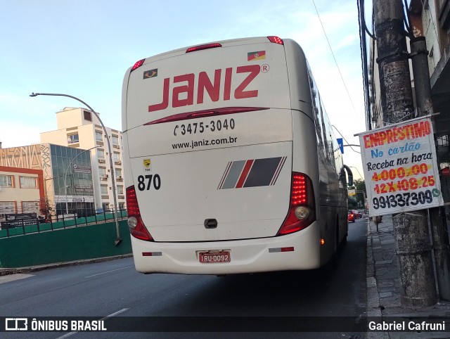 Janiz Transportes 870 na cidade de Porto Alegre, Rio Grande do Sul, Brasil, por Gabriel Cafruni. ID da foto: 12068362.