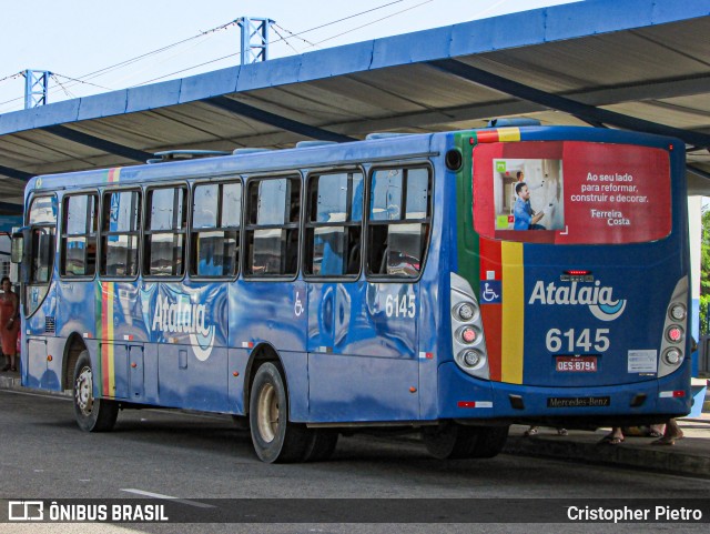 Viação Atalaia Transportes 6145 na cidade de Aracaju, Sergipe, Brasil, por Cristopher Pietro. ID da foto: 12070383.