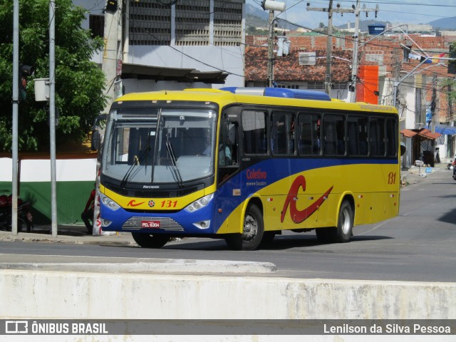 Coletivo Transportes 131 na cidade de Caruaru, Pernambuco, Brasil, por Lenilson da Silva Pessoa. ID da foto: 12070557.