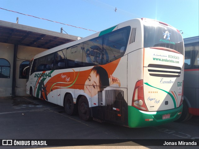 Empresa de Transportes Andorinha 6347 na cidade de Miranda, Mato Grosso do Sul, Brasil, por Jonas Miranda. ID da foto: 12069291.