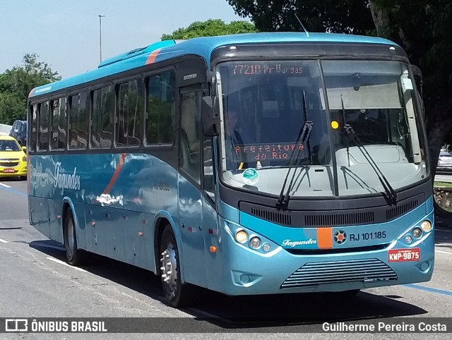 Auto Ônibus Fagundes RJ 101.185 na cidade de Rio de Janeiro, Rio de Janeiro, Brasil, por Guilherme Pereira Costa. ID da foto: 12070715.