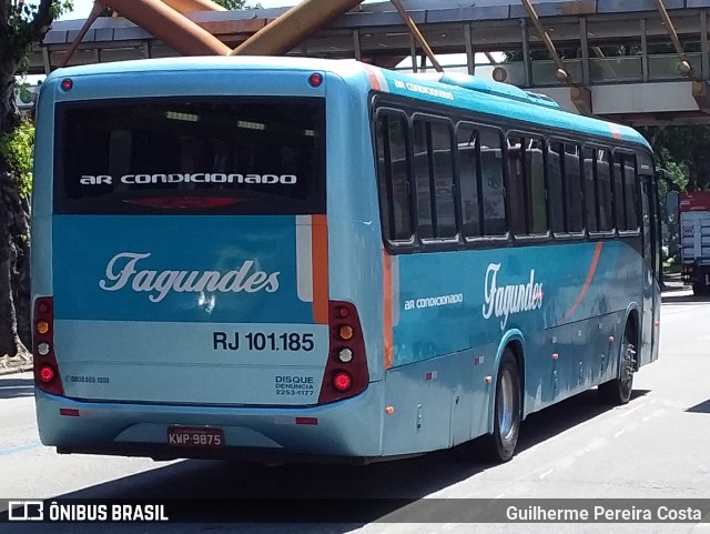 Auto Ônibus Fagundes RJ 101.185 na cidade de Rio de Janeiro, Rio de Janeiro, Brasil, por Guilherme Pereira Costa. ID da foto: 12070719.