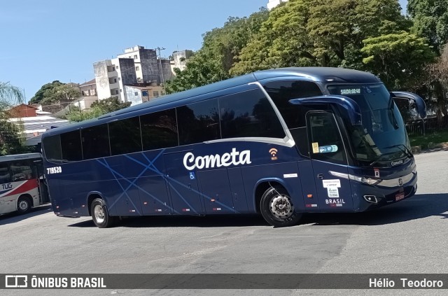 Viação Cometa 719520 na cidade de Guaratinguetá, São Paulo, Brasil, por Hélio  Teodoro. ID da foto: 12070455.