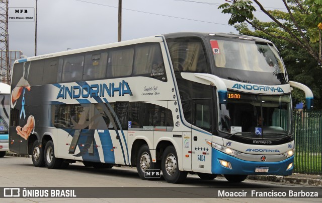Empresa de Transportes Andorinha 7404 na cidade de São Paulo, São Paulo, Brasil, por Moaccir  Francisco Barboza. ID da foto: 12068795.